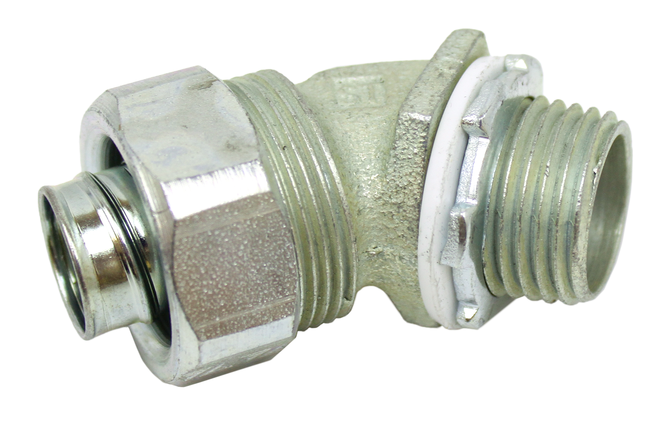 Conduit - Liquid-Tight Connectors for Flexible Metal Conduit - 45 Deg - 3/8